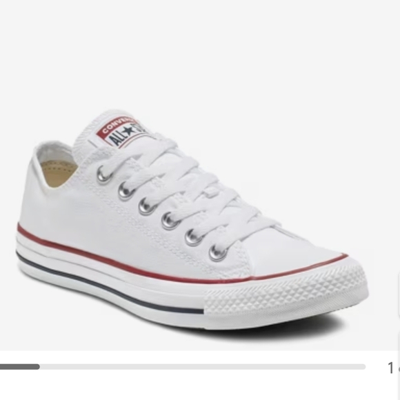 Converse Chuck Taylor All Star Lo Sneakers, ivory, Men's 3.5, women's size 5.5 - Picture 3 of 16